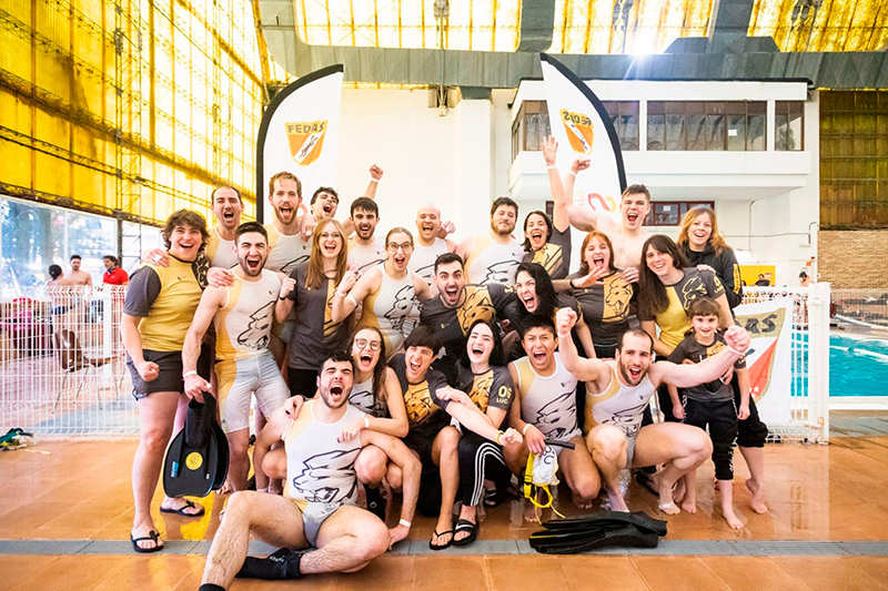 La Federación y el Leones Pamplona organizan la segunda ronda del Campeonato de España de Rugby Subacuático por Clubes